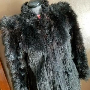 Truly Unusual Fur- 1940's Black Skunk Coat